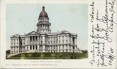 1900 view of the Colorado capitol