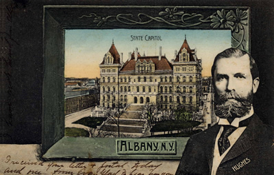 New York capitol and Governor Hughes