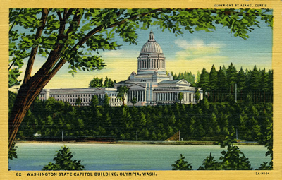 Washington capitol over Capitol Lake 