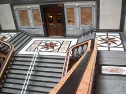 Grand staircase landing