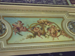 Room 309 ceiling cherubs