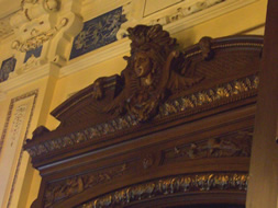 Room 309 carved doorframe