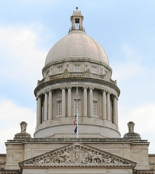 Kentucky capitol dome and pediment