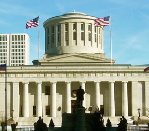 Ohio statehouse front entrance