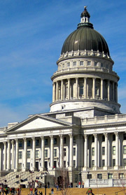Utah capitol front entrance