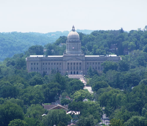 Zoomed  in on the capitol